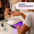 UV Light for Nails, LED UV Lamp for Gel Nails with 4 Timer Settings, Nail Dryer for Gel Polish for Home Salon Black
