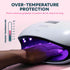UV Light for Nails, LED UV Lamp for Gel Nails with 4 Timer Settings, Nail Dryer for Gel Polish for Home Salon Black