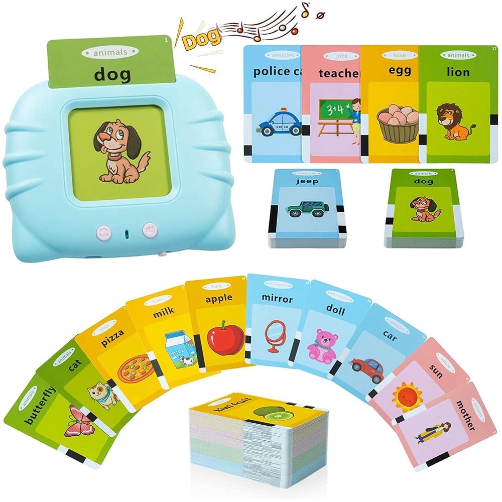 Talking Flash Cards Learning Toys for 1-6 Years Old Boys Girls, Educational Toddlers Toys for Kids, Speech Therapy Montessori Toys Autism Toys Christmas Birthday Gifts for Toddler