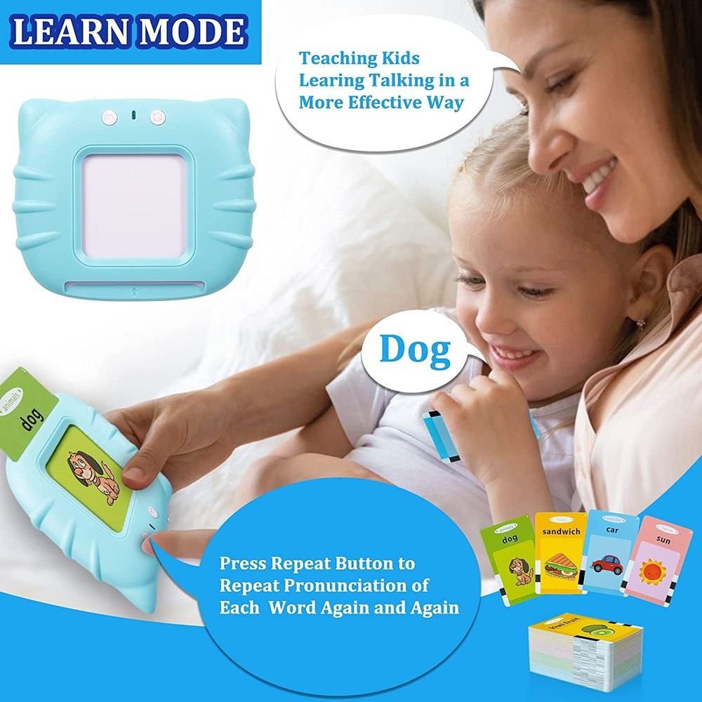 Talking Flash Cards Learning Toys for 1-6 Years Old Boys Girls, Educational Toddlers Toys for Kids, Speech Therapy Montessori Toys Autism Toys Christmas Birthday Gifts for Toddler
