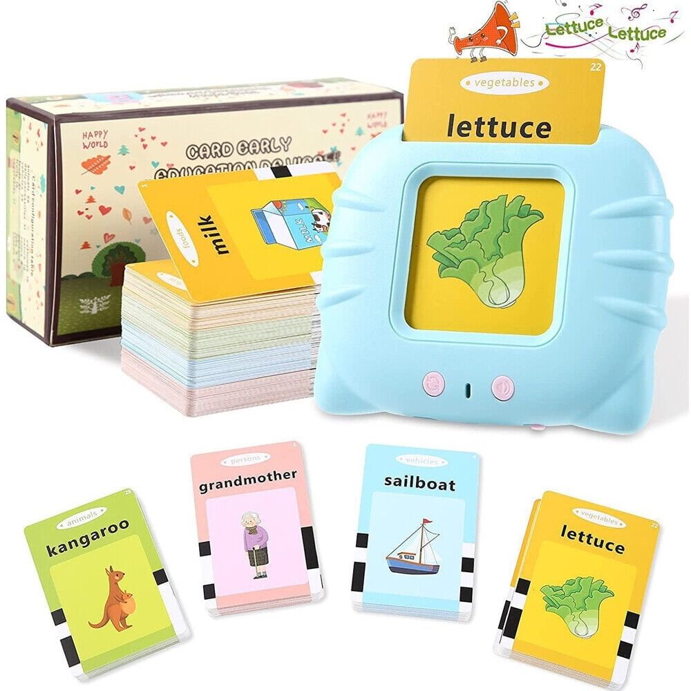 Talking Flash Cards Learning Toys for 1-6 Years Old Boys Girls, Educational Toddlers Toys for Kids, Speech Therapy Montessori Toys Autism Toys Christmas Birthday Gifts for Toddler