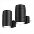 2Pcs LED Night Light Plug in Wall Lamp Sensor Adjustable Brightness Dimmable Night Lights for Hallway Bedroom US Plug,2 * Night Light,Black