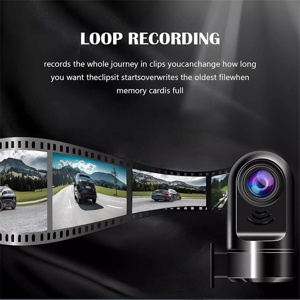 1080P HD 360° Rotating ADAS Dashcam, Car Dash Camera with 32GB Card