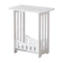 2 Tier End Table, Side Table with Removable Tray, End Table Round Side Table Small Table, for Small Space, Living Room, Bedroom
