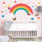 Rainbow Wall Sticker Colorful Butterfly Rabbit Elephant Animal Rainbow Cloud Sticker DIY Children's Bedroom Baby Room Guest