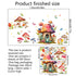 Fairytale Butterfly Mushroom Wall Stickers Girls Bedroom Living Room Kitchen Wall Door Decor （1 pcs）