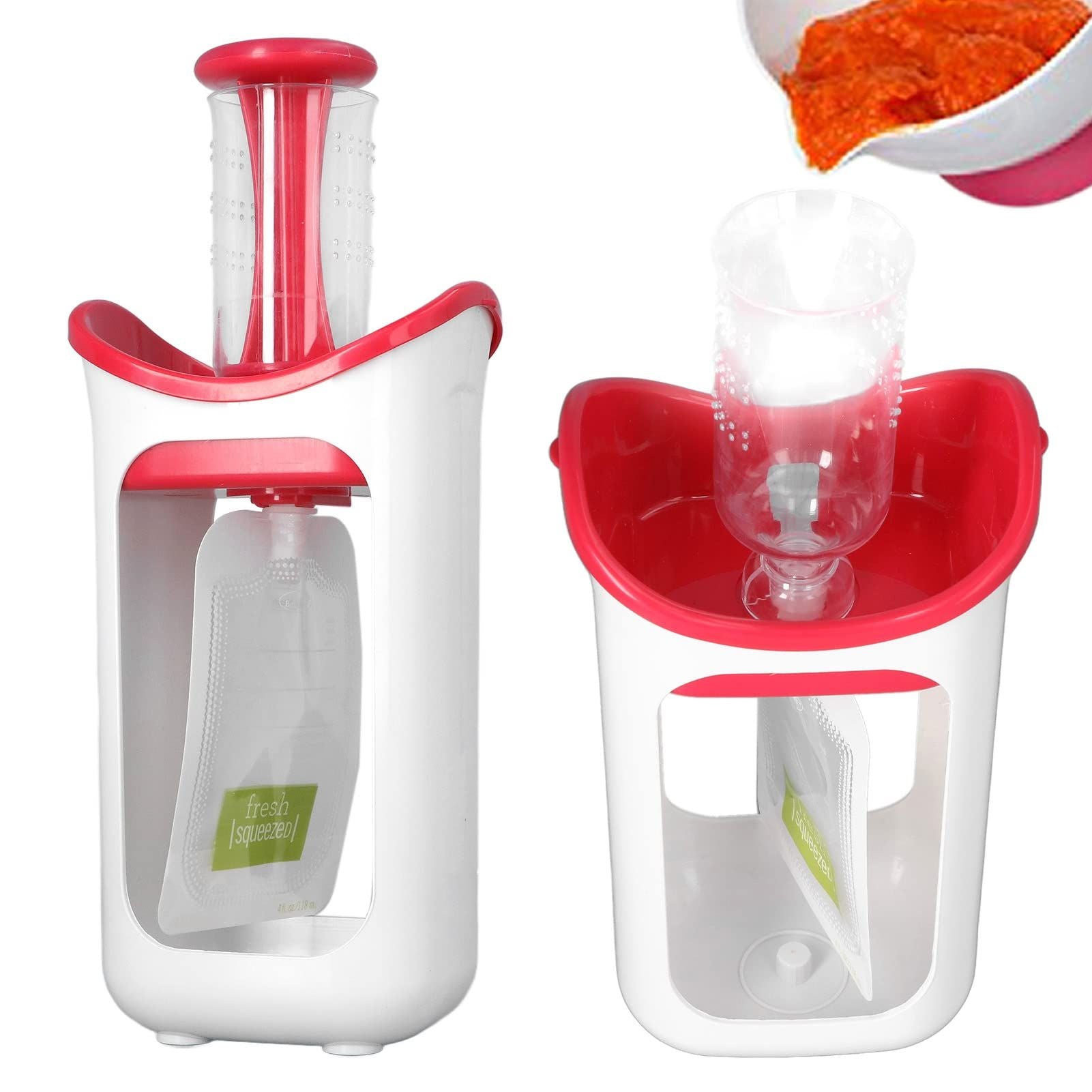 Reusable Baby Food Pouch Filler, Pouch Filling Station for semi Solid Food for Babies and Toddlers, Homemade Baby