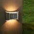 4 Pack Solar Wall Lights up Down,Outdoor Solar Fence Lights,Water Proof LED Modern Lighting Decor, Outdoor Solar Lights for Step