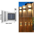 4 Pack Solar Wall Lights up Down,Outdoor Solar Fence Lights,Water Proof LED Modern Lighting Decor, Outdoor Solar Lights for Step