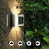 4 Pack Solar Wall Lights up Down,Outdoor Solar Fence Lights,Water Proof LED Modern Lighting Decor, Outdoor Solar Lights for Step