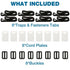 Solar Pool Cover Reel Straps Set - Easy Assembly and Strong Fastening Sunshade fishing line wheel set