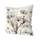 Grey Teal Floral Pillow Covers 18x18 Inch Watercolor Flower Couch Pillow Cases Rustic Abstract Modern Throw Pillows Set of 4