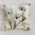 Grey Teal Floral Pillow Covers 18x18 Inch Watercolor Flower Couch Pillow Cases Rustic Abstract Modern Throw Pillows Set of 4