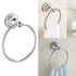 Chrome Towel Ring, Bath Hand Towel Holder , Silver Towel Rack Wall Mounted Towel Ring, Wall Mount Towel Holder Modern Round