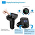 Wireless Bluetooth FM Transmitter Radio Receiver, Handsfree Call Car Charger, Mp3 Audio Music Stereo Adapter, Dual USB Port