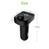 Wireless Bluetooth FM Transmitter Radio Receiver, Handsfree Call Car Charger, Mp3 Audio Music Stereo Adapter, Dual USB Port