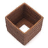 Rattan Tissue Box Cover Natural Woven Facial Napkin Holder Square Open bottom allows  (Honey Brown, 5.5x5.5x5.9 Inch)