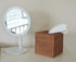 Rattan Tissue Box Cover Natural Woven Facial Napkin Holder Square Open bottom allows  (Honey Brown, 5.5x5.5x5.9 Inch)