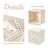 Square Open-Bottom Tissue Box Holder Boho Decor Tissue Organizer Bohemian Handmade Woven Tissue Cube Box for Bathroom Bedroom