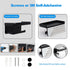 Toilet Paper Holder with Shelf, Matte Black Toilet Paper Holder, Toilet PaperHolder Wall Mount, Bathroom Adhesive Toilet Paper
