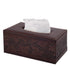PU Leather Tissue Box Cover Kleenex Box Holder Rectangle Tissue Organizer with Magnetic Bottom,Decorative Napkin Caddy for Vanity