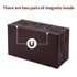 PU Leather Tissue Box Cover Kleenex Box Holder Rectangle Tissue Organizer with Magnetic Bottom,Decorative Napkin Caddy for Vanity