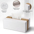 Tissue Box Cover, New Kleenex Box Covers Rectangular Tissue Holder for Home/Office/Car Decoration White