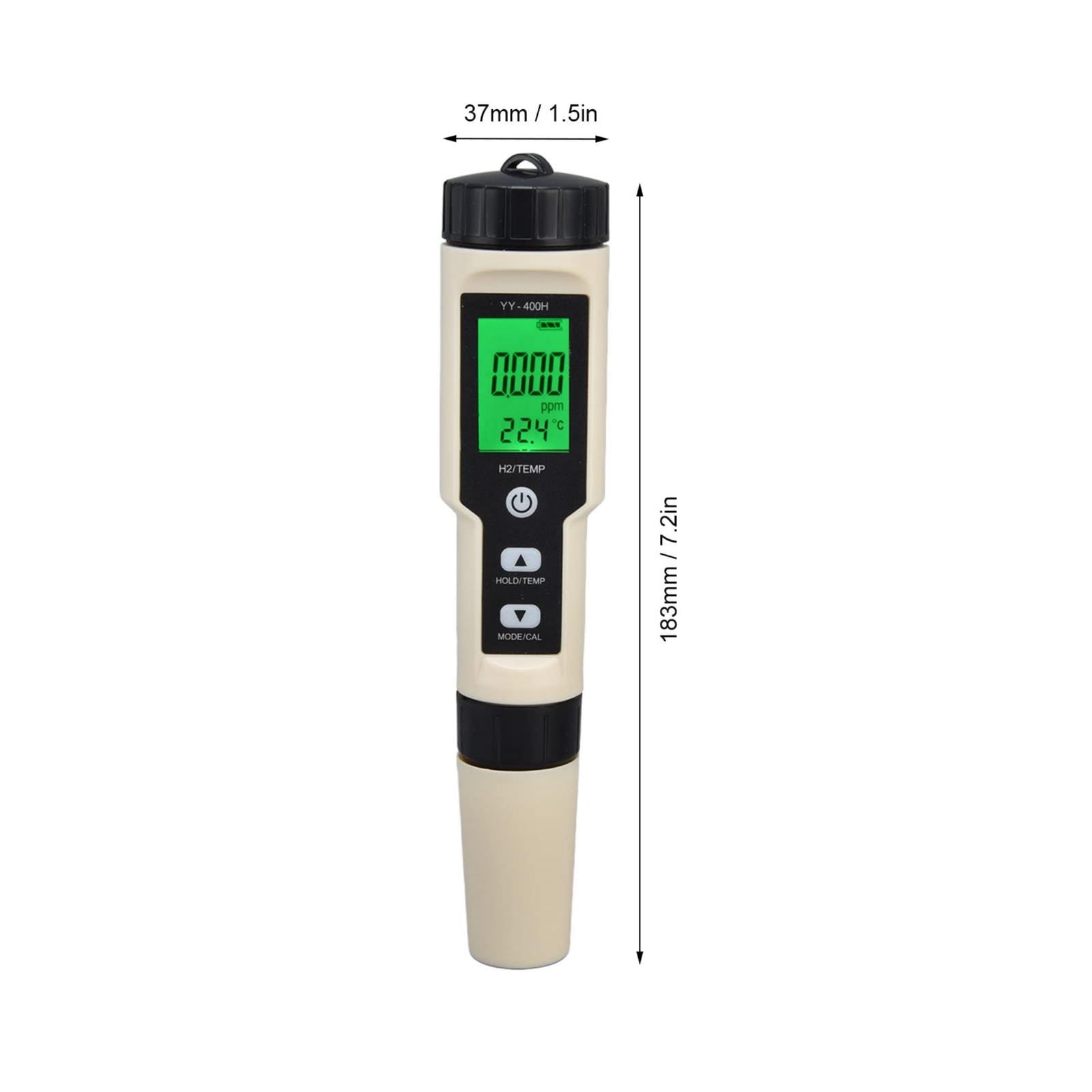 Digital Hydrogen Meter, High Accuracy Pen Type H2 Meter Water Quality Tester with ATC,Temp Tester Meter for Drinking Water