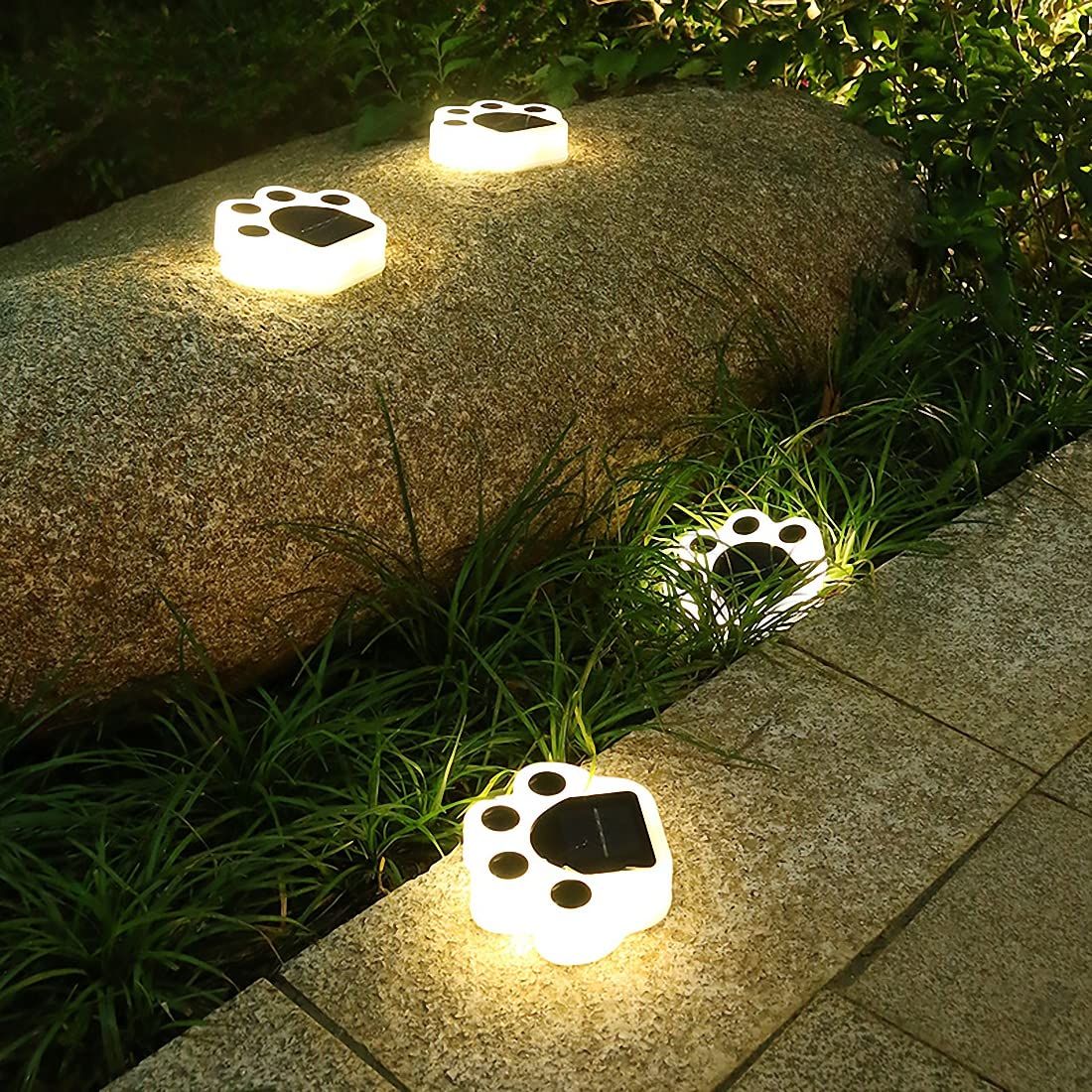 4Pcs Solar Garden Lights Outdoor Color Changing Decorative Ball Solar Lights for Patio/Lawn/Yard/Path/Christmas