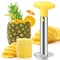 Premium Pineapple Corer and Slicer Tool - Sharp Pineapple Cutter with Serrated Tips - Easy to Use and Clean - Stainless (Yellow)