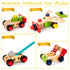 Tool Kit for Kids, Wooden Toddler Tools Set Including Tool Box & DIY Stickers, Montessori Educational Construction Toys