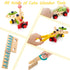Tool Kit for Kids, Wooden Toddler Tools Set Including Tool Box & DIY Stickers, Montessori Educational Construction Toys