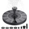 Solar Bird Bath Fountain Pump, Solar Fountain Pump for Bird Bath with 6 Nozzles, 6.5" Solar Powered Water Fountain Pump