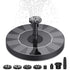Solar Bird Bath Fountain Pump, Solar Fountain Pump for Bird Bath with 6 Nozzles, 6.5" Solar Powered Water Fountain Pump