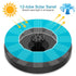 Solar Bird Bath Fountain Pump, Solar Fountain Pump for Bird Bath with 6 Nozzles, 6.5" Solar Powered Water Fountain Pump
