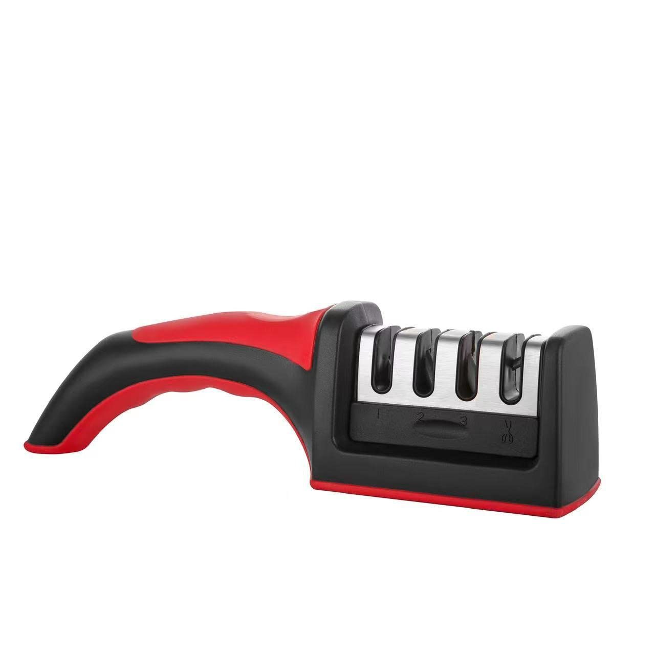 4-in-1 Kitchen Chef Knife Scissors Sharpener,4-Stage Quality Knife Sharpening Tool to Repair, Grind, Polish Blade
