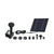 Solar Fountain Pump Kit with Independent Solar Panels, Outdoor Pond, Courtyard Garden, and Fish Tank Small Fountain