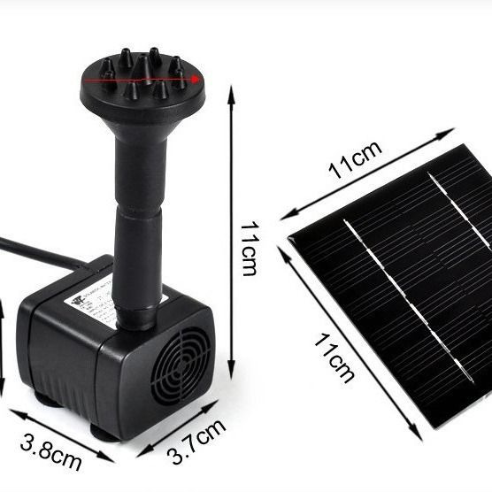Solar Fountain Pump Kit with Independent Solar Panels, Outdoor Pond, Courtyard Garden, and Fish Tank Small Fountain
