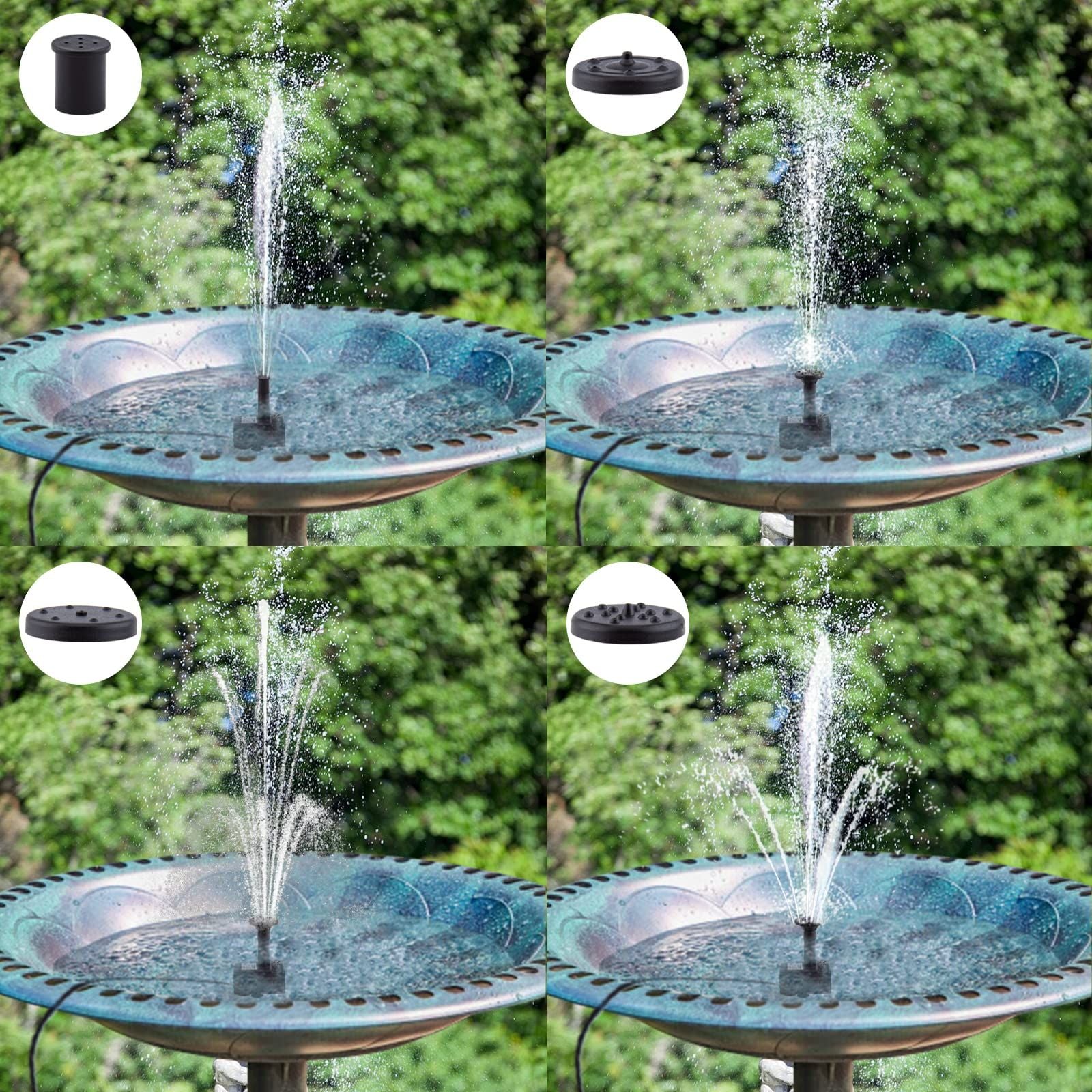 Solar Fountain Pump Kit with Independent Solar Panels, Outdoor Pond, Courtyard Garden, and Fish Tank Small Fountain