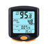 Bicycle Speedometer Cycling Odometer Speeding Alert Stopwatch Multi Function Waterproof 4 Line Display with Backlight