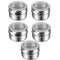5Pack Spice Tins, stainless steel spice container storage box with transparent lid for storing herbs, spices