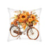 Fall Pillow Covers 4 Pack, 18x18 Autumn Maple Leaves Pillow Cases Fall Decorations Couch Pillow Cases, Linen Fall Decor