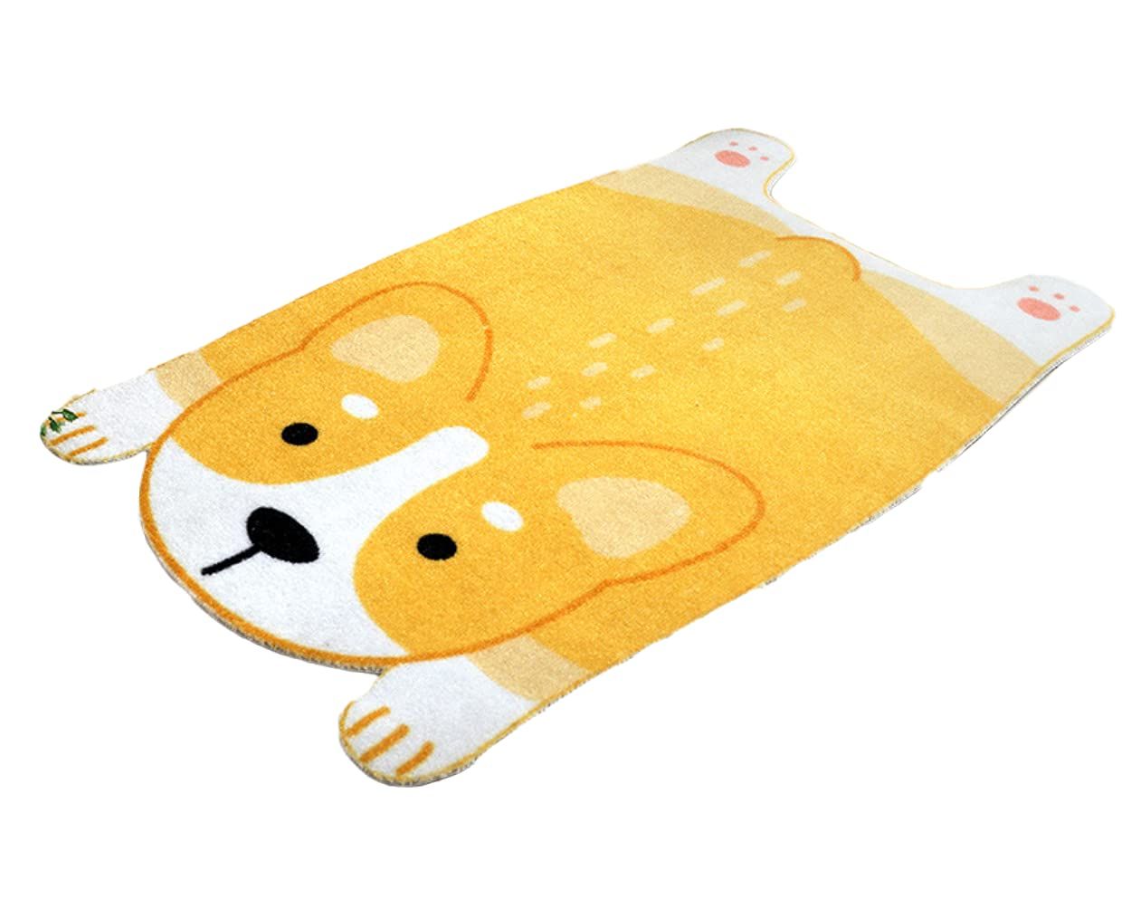 Outdoor Entrance,cat Cute Rug,Welcome mat,Animal Front Door mat,Wear-Resistant,Non-Slip, Lovely Foot pad(Yellow)