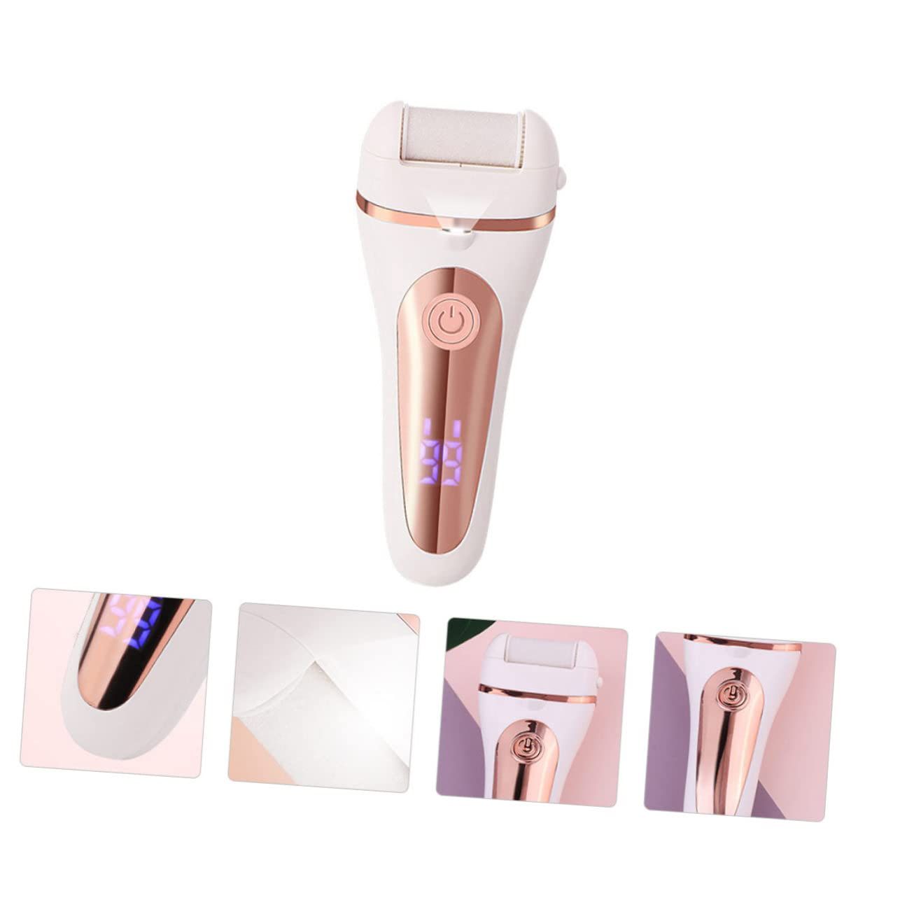 Dead Skin Foot Scraper Foot Skin Remover Electric Foot Foot Scrubber Heel Filer for Dead Skin Electric Heel Scraper Abs