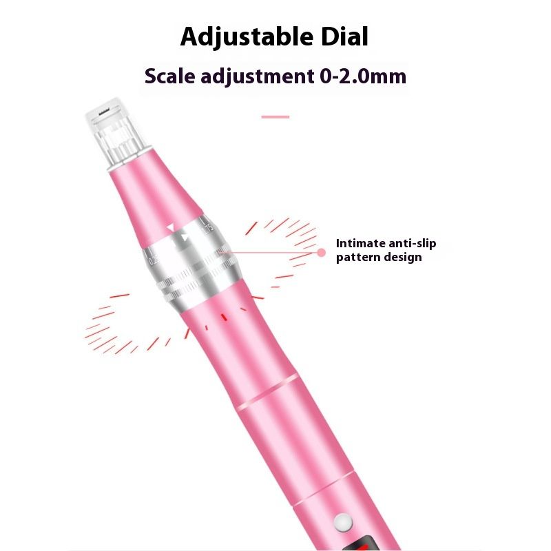 Rechargeable Microneedling Derma Pen Skin Care Microneedle Electric Derma Stamp Safe Nano Needling Pen at Home