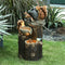 Garden Squirrel Animal Statue Miniatures Figurine, Resin Fairies Garden Accessories for Outdoor Yard Lawn Patio Porch