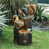 Garden Squirrel Animal Statue Miniatures Figurine, Resin Fairies Garden Accessories for Outdoor Yard Lawn Patio Porch