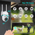 1080P Cameras Wireless, Pan-Tilt 360° View 2-Way Talk Outdoor Camera Wireless, 2.4GHz WiFi Cameras For Home Security