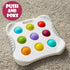 Sensory Baby Toys for 10+ Months, Montessori Busy Toy for 1 2 3 Year Old Toddlers Push and Popping Bubbles Fine Motor Skill