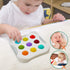Sensory Baby Toys for 10+ Months, Montessori Busy Toy for 1 2 3 Year Old Toddlers Push and Popping Bubbles Fine Motor Skill